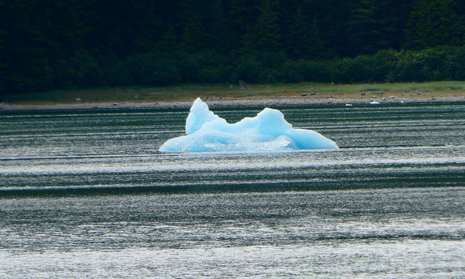 氷河の漂う氷山